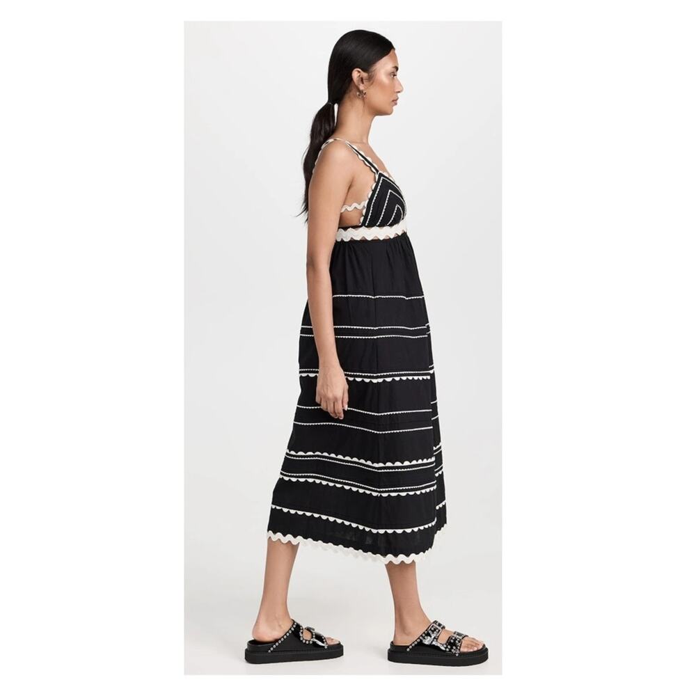 Sea New York  Black Ryleigh Ric Rac Sleeveless Dress Size 6 - Picture 3 of 13